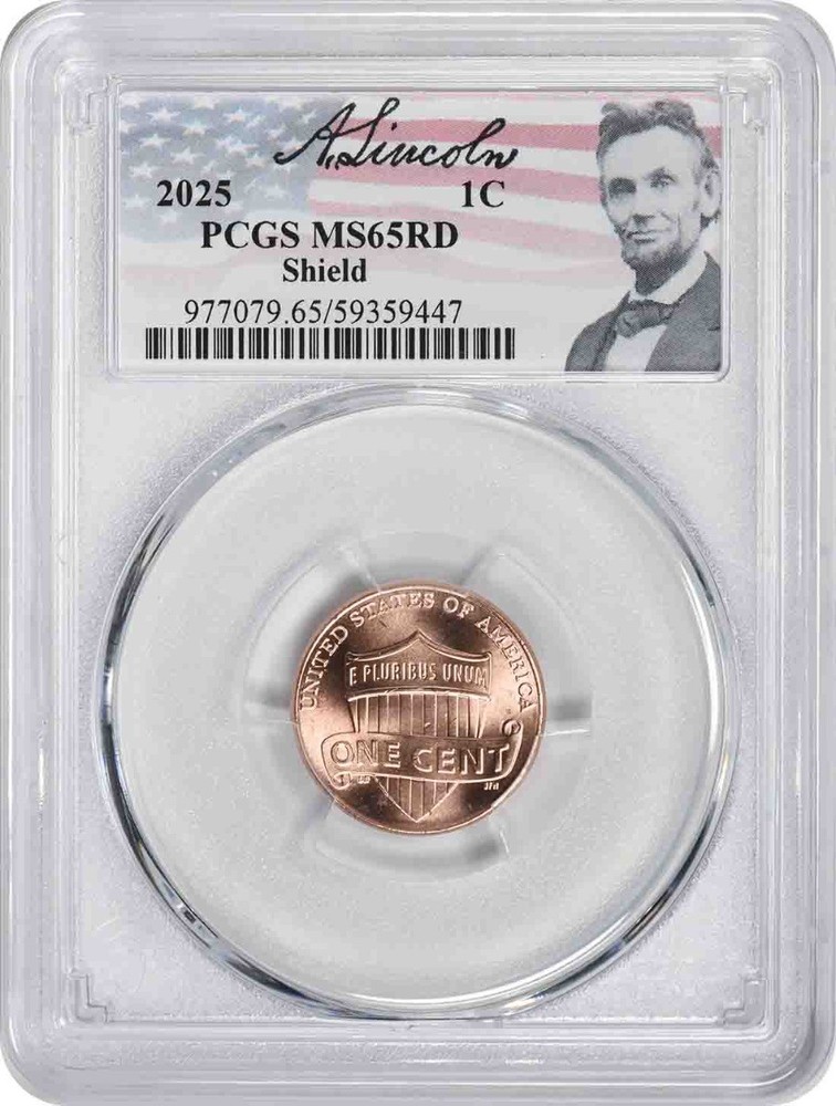 2025 Lincoln Cent MS65RD PCGS