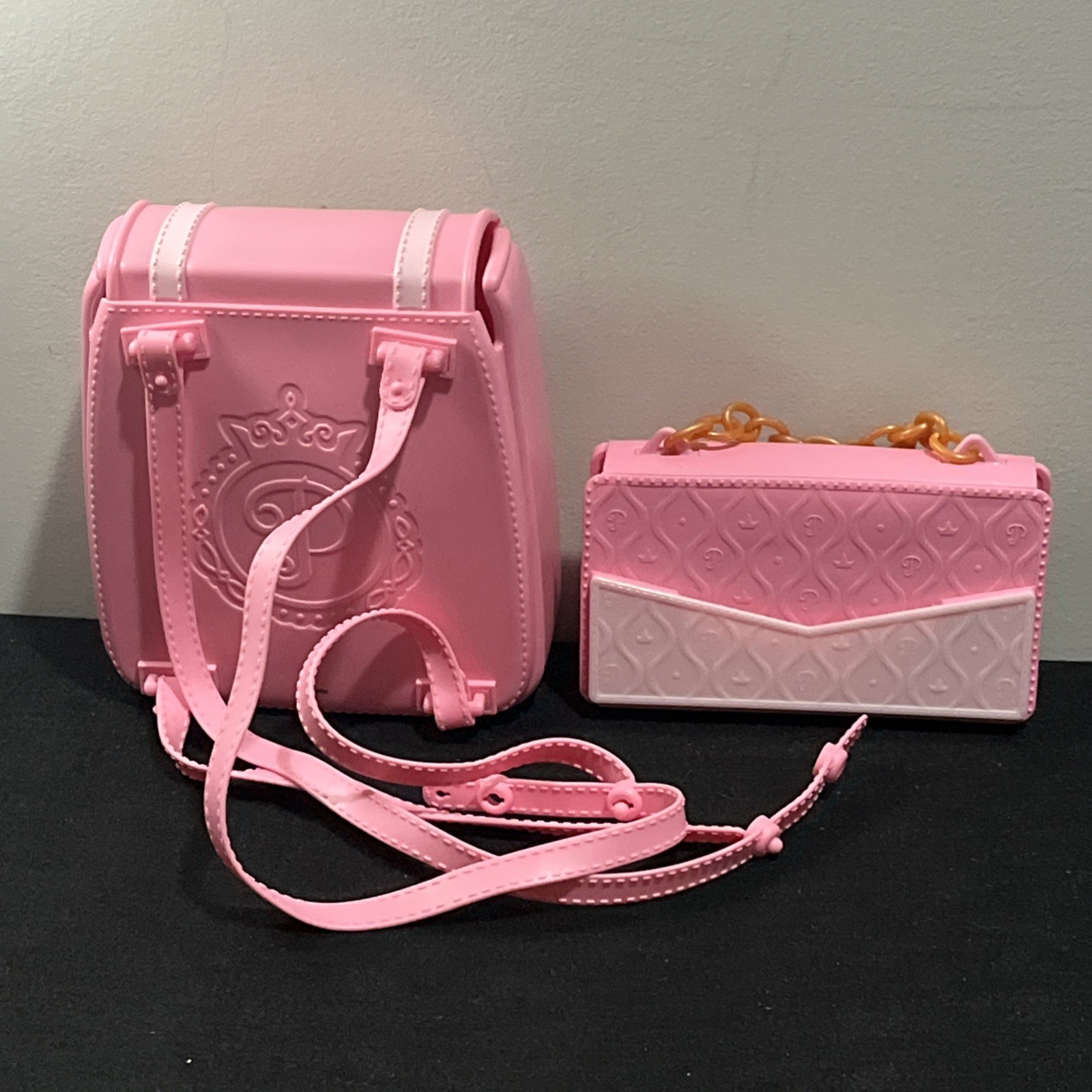 Disney Princess Backpack & Play Phone With Mirror + Wallet Pink Plastic