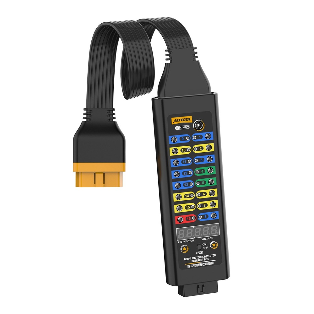 OBD2 Breakout Box OBDII Protocol Detector CAN Test Break Out Box Resistor Mode