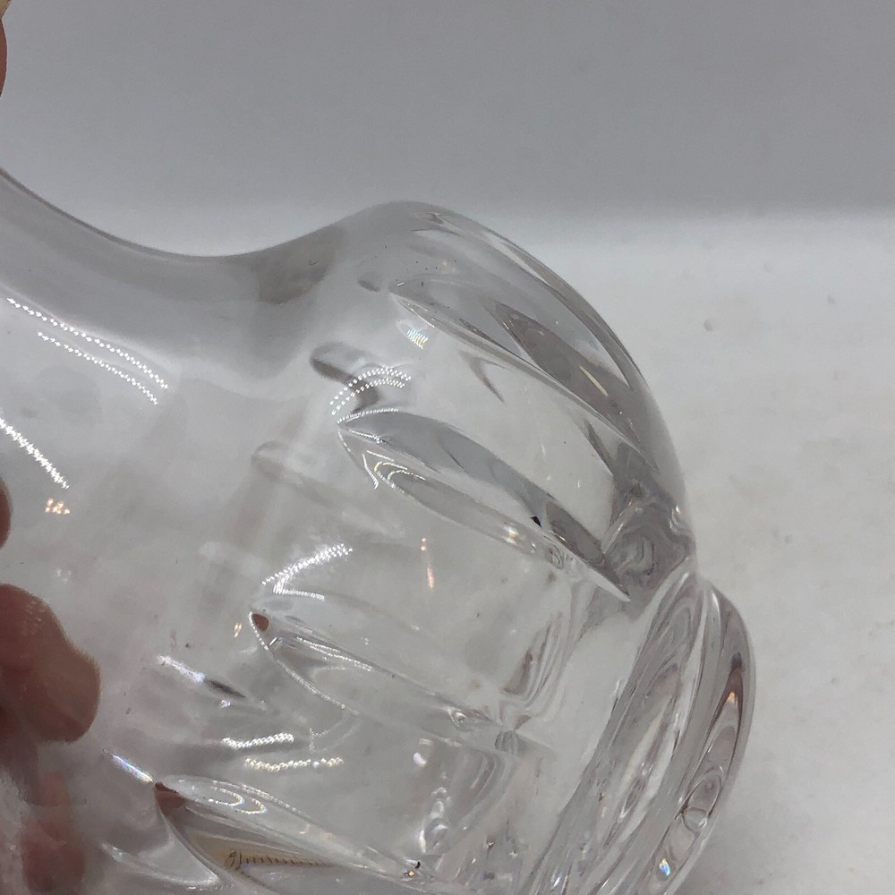Atlantis Crystal Flower Vase Signed Excellent