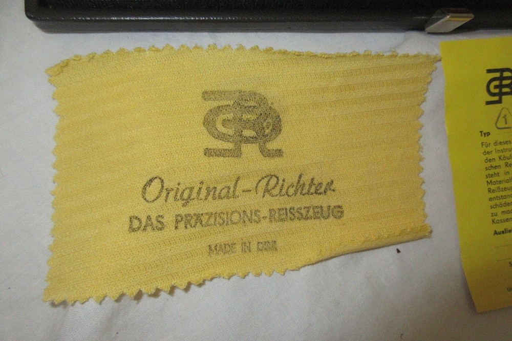 DRAFTING DRAWING SET ORIGINAL RICHTER Antique precision Technical set