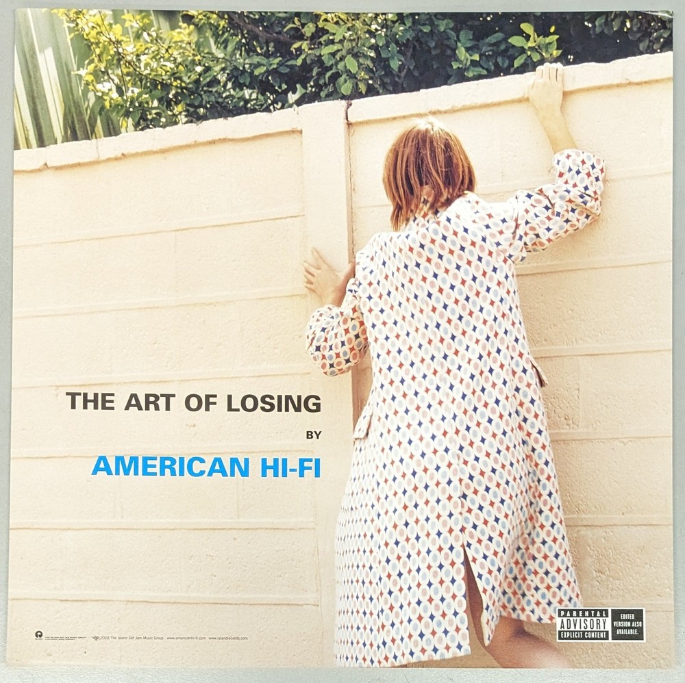 2003 American Hi-Fi The Art of Losing 12 x 12 Double Sided Promo Poster