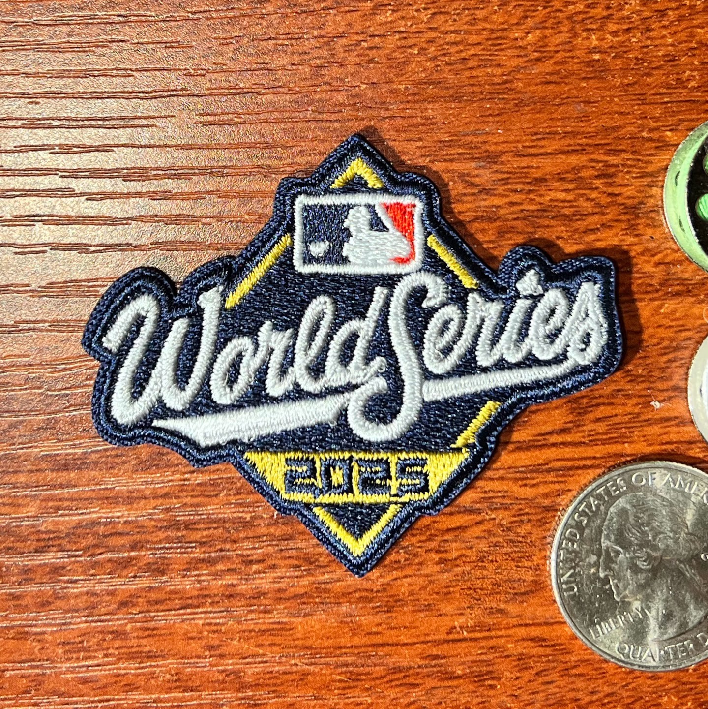 World Series 2025 Patch Dodgers Bluejays Baseball Embroidered Iron On 2x2.5"