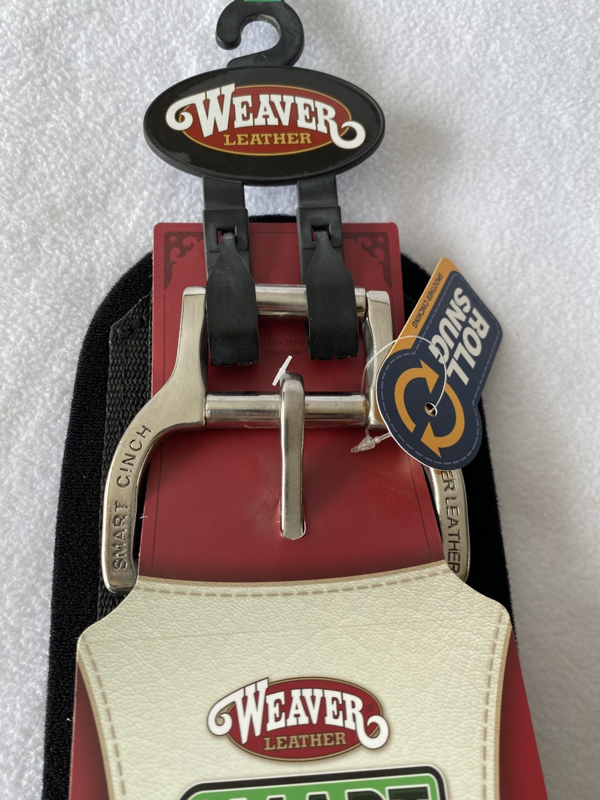 NEW 30" WEAVER Black Neoprene Smart CINCH With ROLL SNUG Buckle~Removable Back