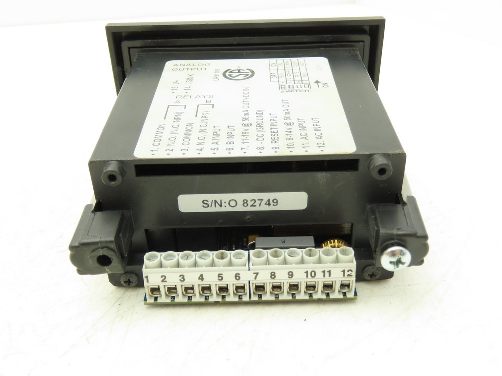 Omega DP-F75 Rate Meter Batch Control Totalizer 6 Digit Panel Meter 110V *READ*