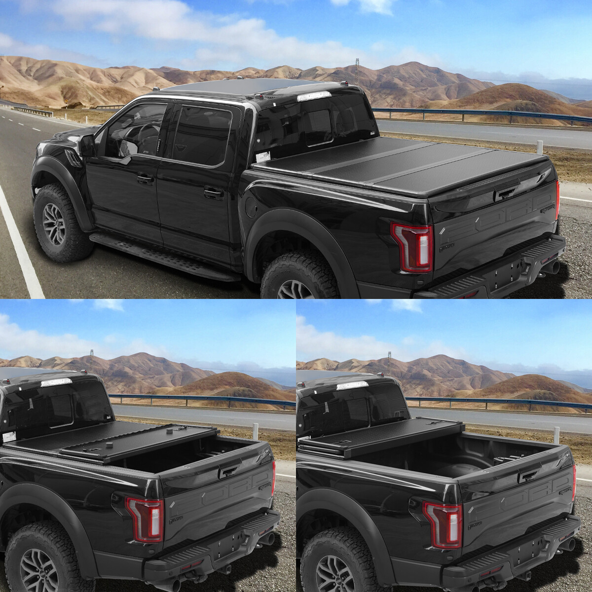 6.8FT Hard Tri-Fold Tonneau Cover Truck Bed for 1999-2024 F250 F350 SuperDuty