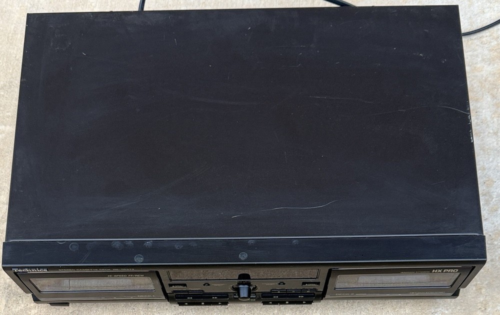 Technics RS-TR373 Double Auto-Reverse Stereo Cassette Deck HX PRO - Deck 1 Works