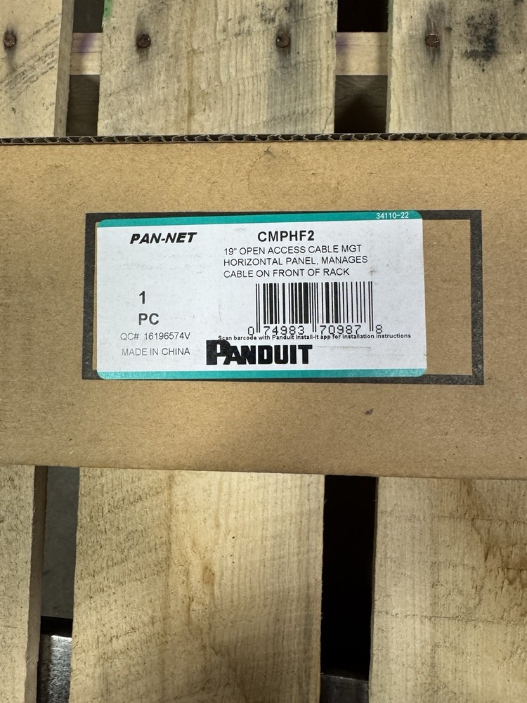 Panduit 19” Open Access Cable MGT Horizontal Panel CMPHF2