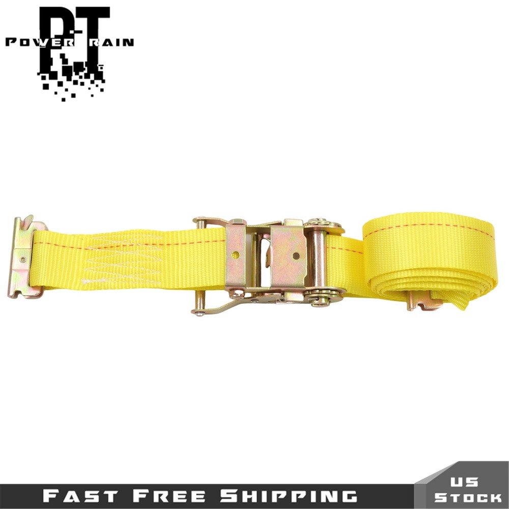 Vehicle Wheel Chock Tie Down kit 4 Pack 2" x9' E Track Straps For ATV UTV