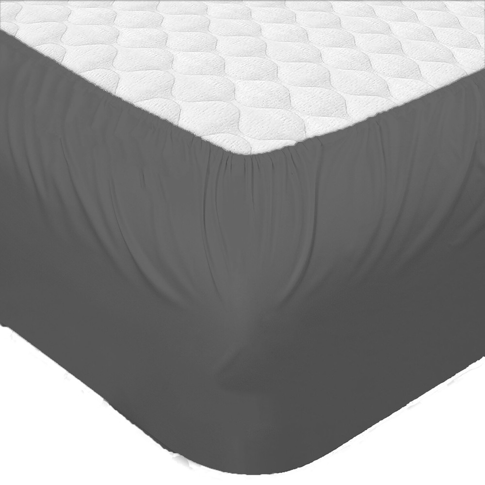 Extra Deep Pocket Soft Sheets 1000 - 1200 TC Egyptian Cotton Gray Solid