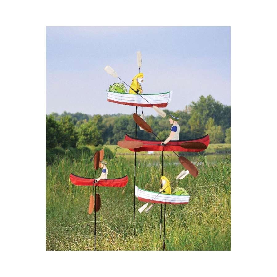 Canoe Whirligig Wind Spinner 19.75"