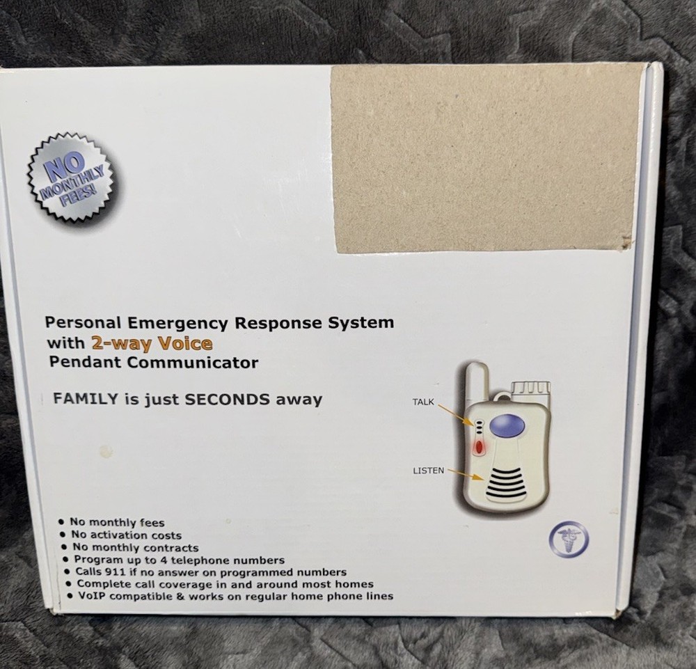 Life Link Personal Emergency Response System Dialer w/ Pendant Communicator