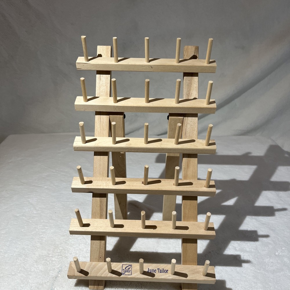 June Tailor 30 Thread Spool Holder Organizer Rack Freestanding Folding Compact