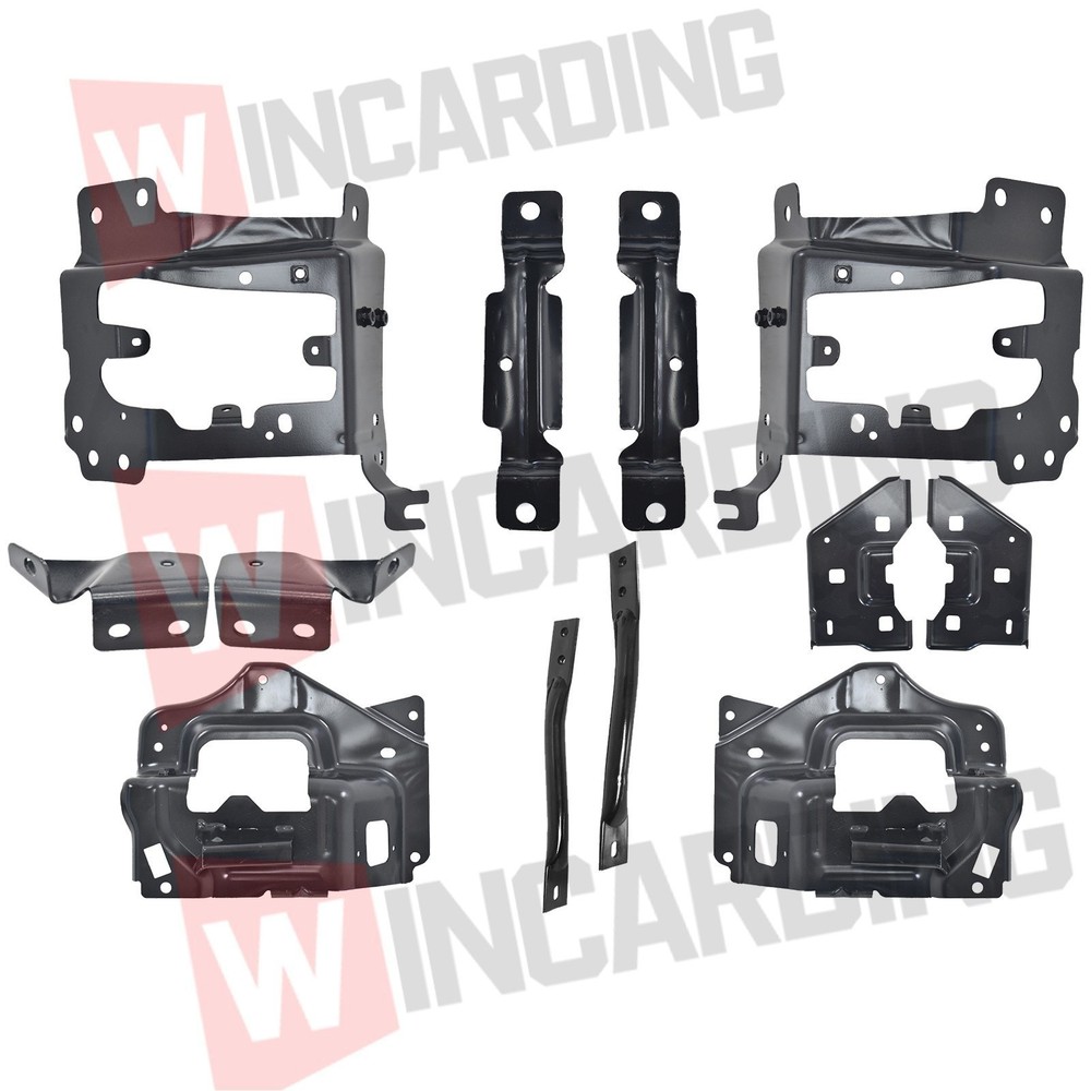 Front Bumper Support Mount Bracket Set For 2014-2015 Chevrolet Silverado 1500