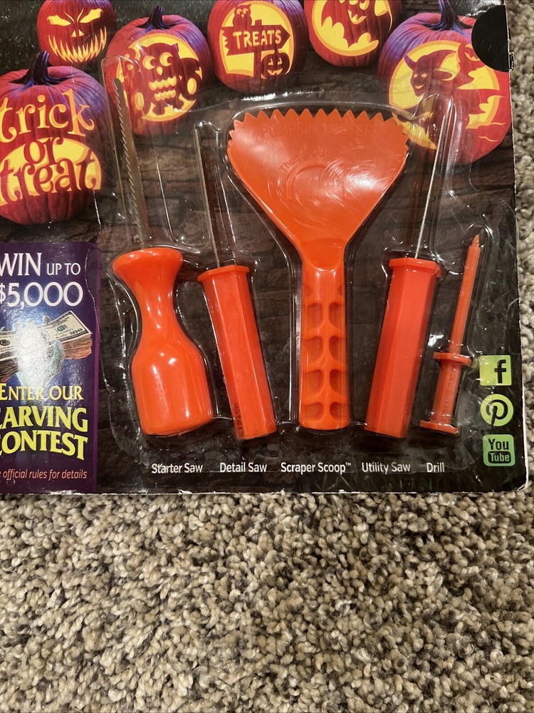 Pumpkin' Masters Carving Kit, 10 Patterns Included- NEW