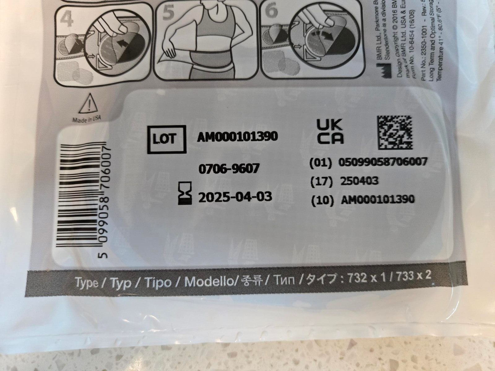 2-SLENDERTONE Replacement Abdominal Toning Gel Pads 2 Sets of 3 Pads See Dates