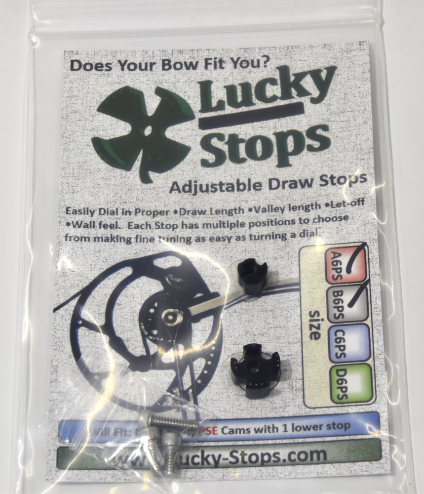 Draw Stops Fits Bear and PSE Cams with 1 lower Stop Size AB6PS PRO Cable Stops
