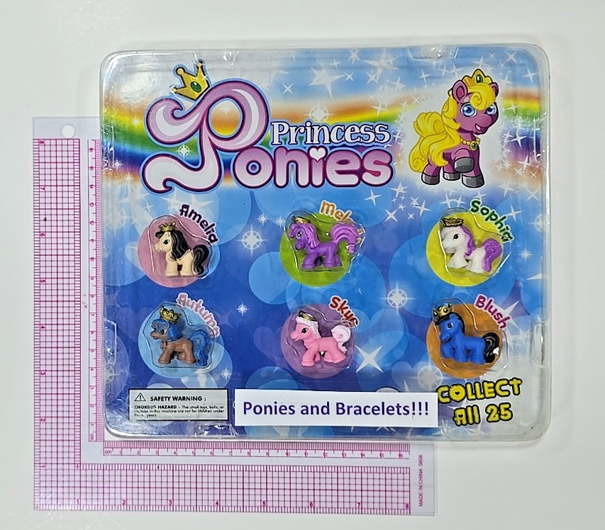 Vintage Vending Display Board Princess Ponies 0498