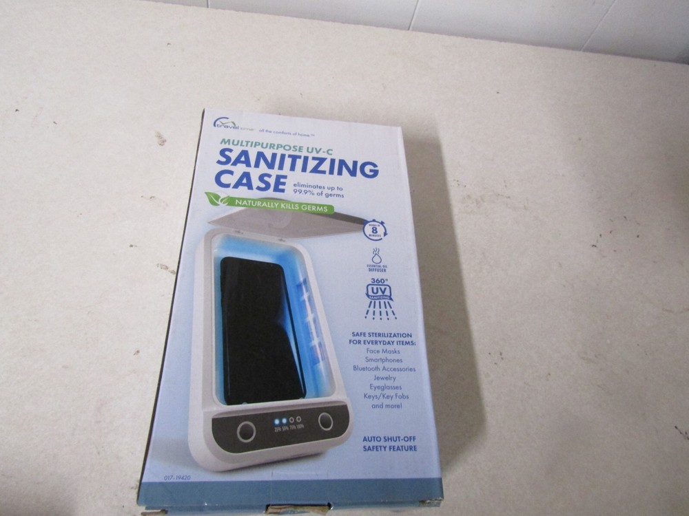 MULTIPURPOSE UV-C SANITIZING CASE FOR FACEMASK SMART PHONES BLUETOOTH ASSC KEYS