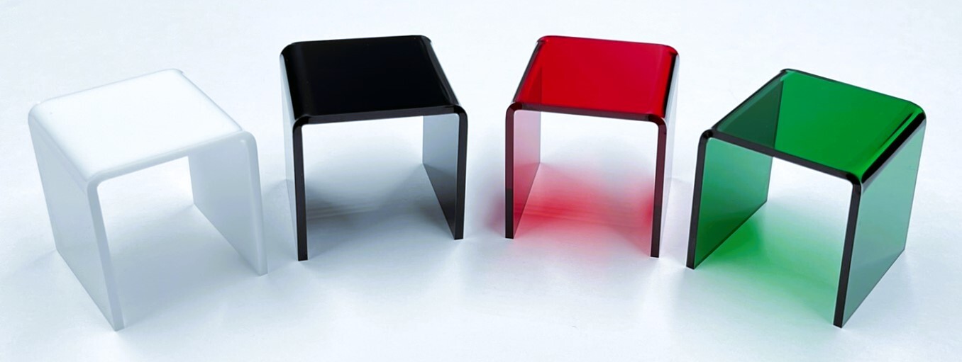 T'z Tagz Rare Single Unit 2x2x2 Small Acrylic Riser Display Stand Holders