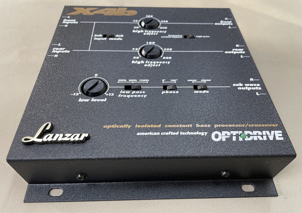 Old School Lanzar X4b — Optically Isolated Constant Bass Processor/Crossover,NOS