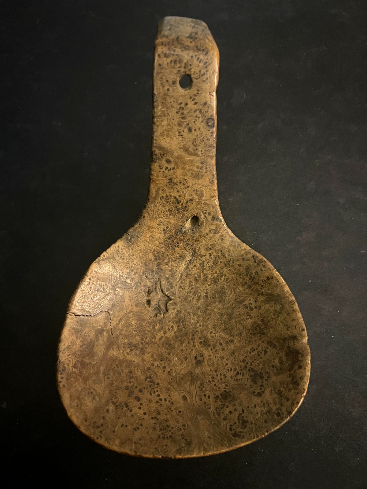 HAIDA-TLINGIT FEAST SPOON/LADLE Hand Made Antique Native American Burlwood Art