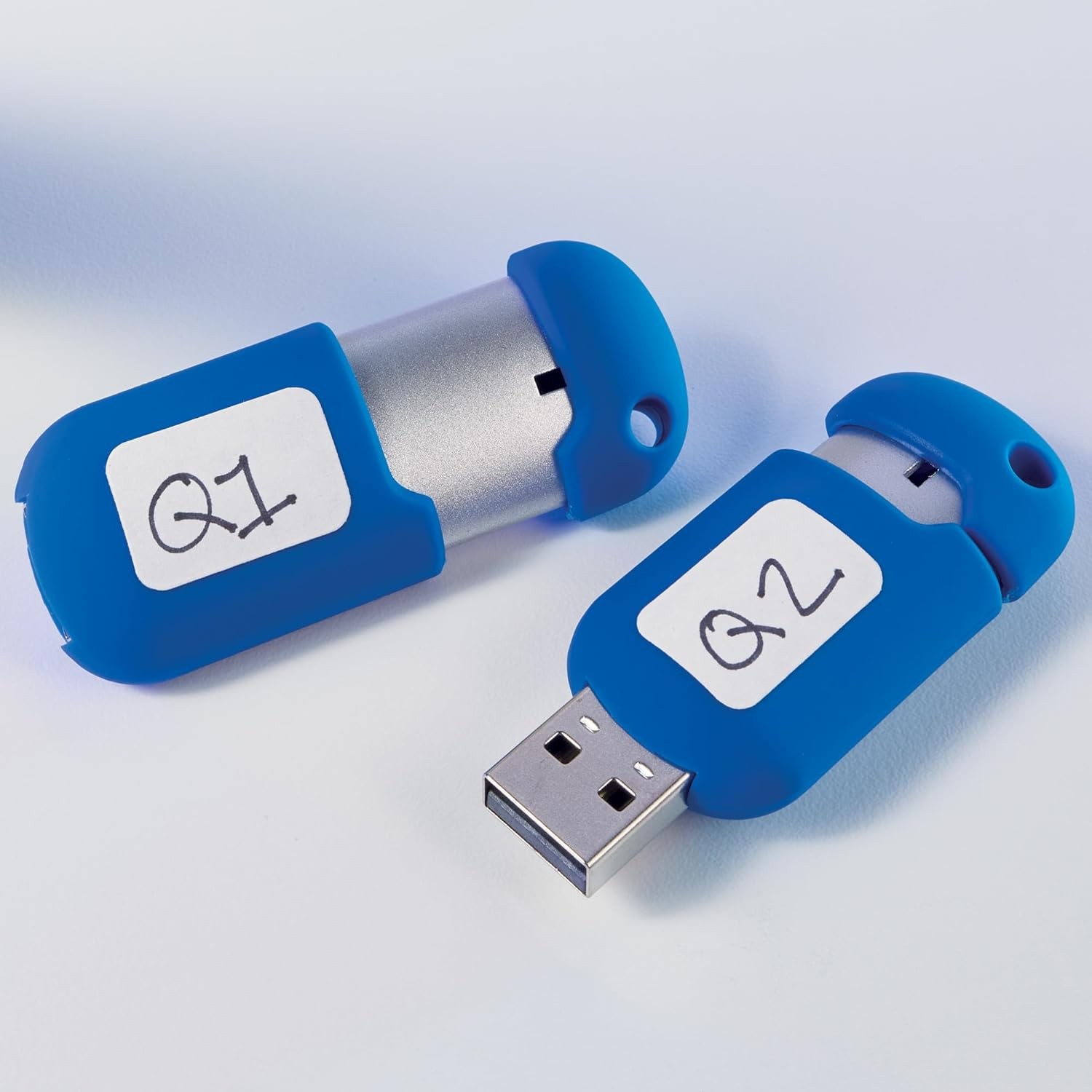 Multi-Use Removable Labels, 1/2" X 3/4", White, Non-Printable, 525 Blank Labels