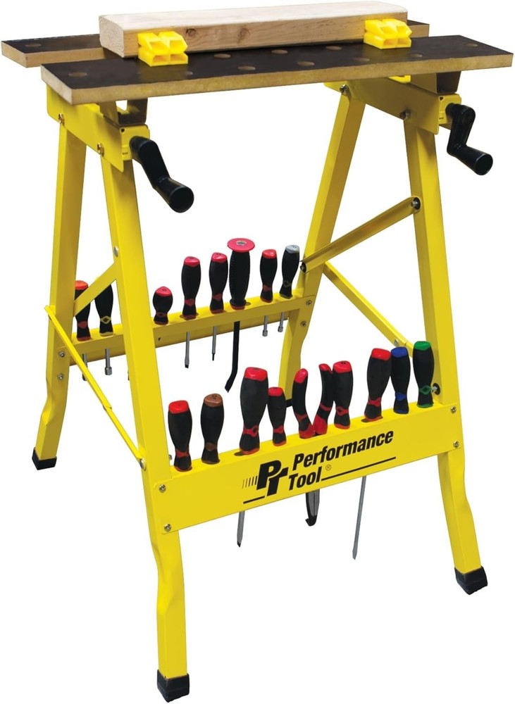 Portable Multipurpose Workbench & Vise, 200 lbs Capacity - Easy Setup & Storage