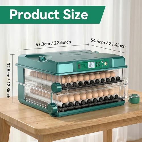 196 Incubators for Hatching Egg Incubator with Automatic Egg Turning and Humid