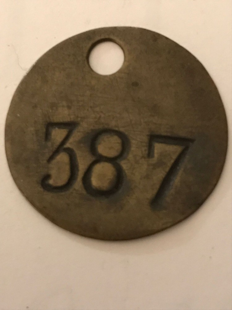 Colliery Pit Check Miners Lamp Tally