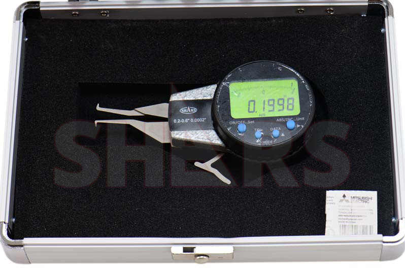 Shars .2 - .6" 5 - 15 MM INTERNAL DIGITAL CALIPER GAGE .0005" P]