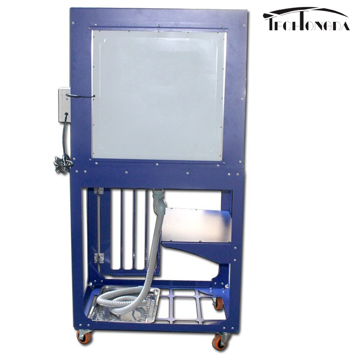 Vertical Type Screen Printing Washout Tank with Backlighting&Wheels Quick Clean