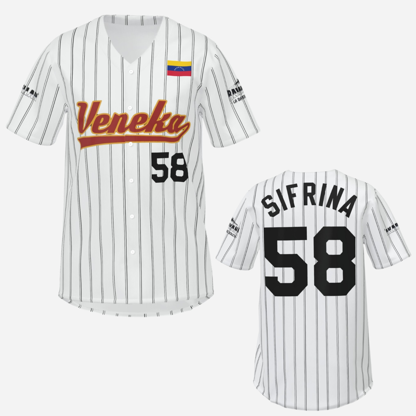 Venezuela - VENEKA SIFRINA camisa baseball shirt Replica 2024 SHIRT custom