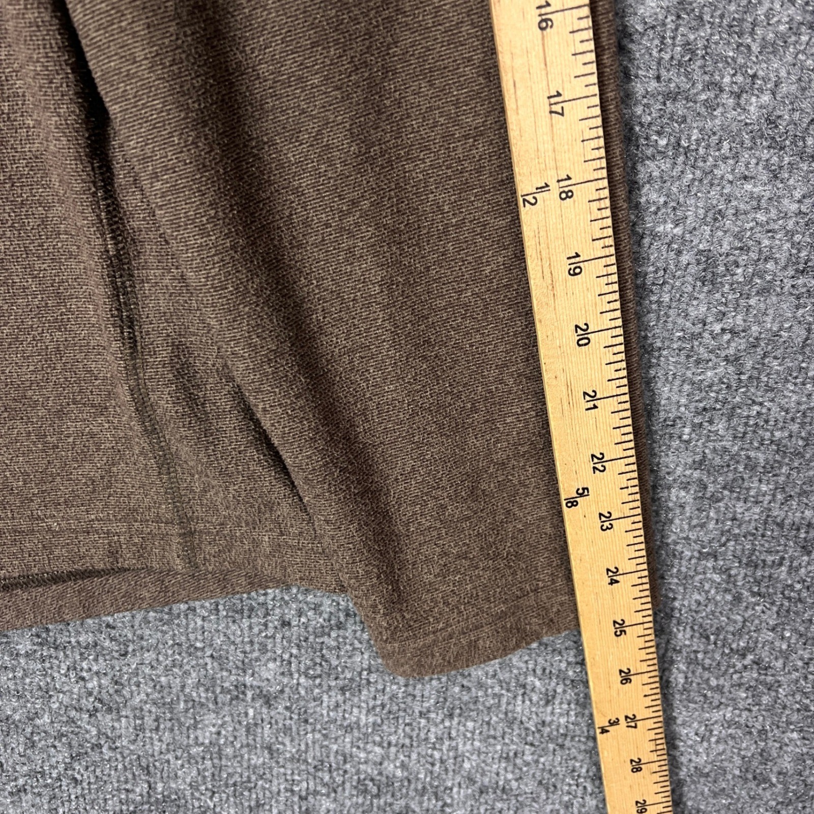 Outdoor Research Quarter Zip Fleece Pullover Men's L G Brown Long Sleeve