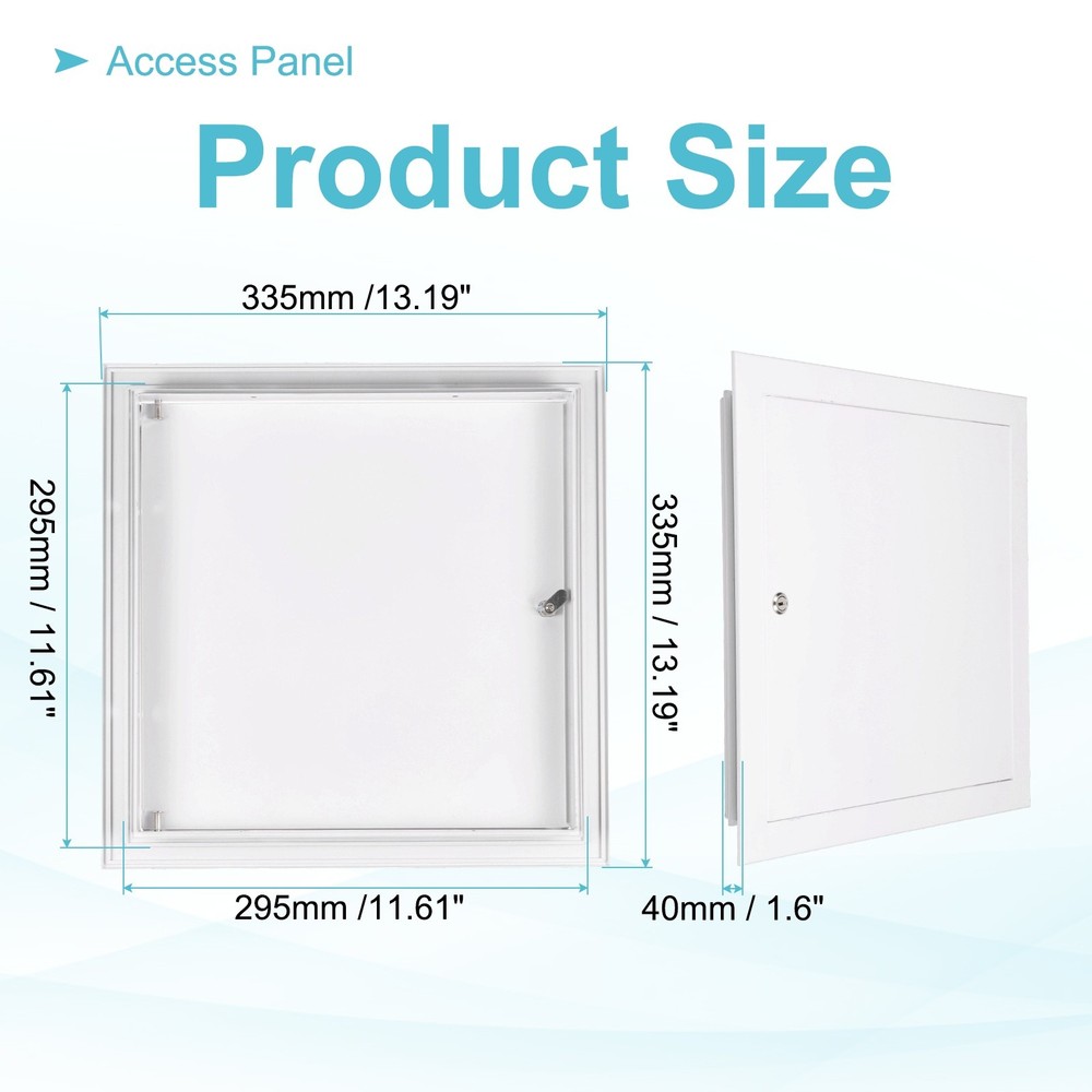 13"x13" Drywall Access Panel Wall Hole Cover Access Doors with Lock, White