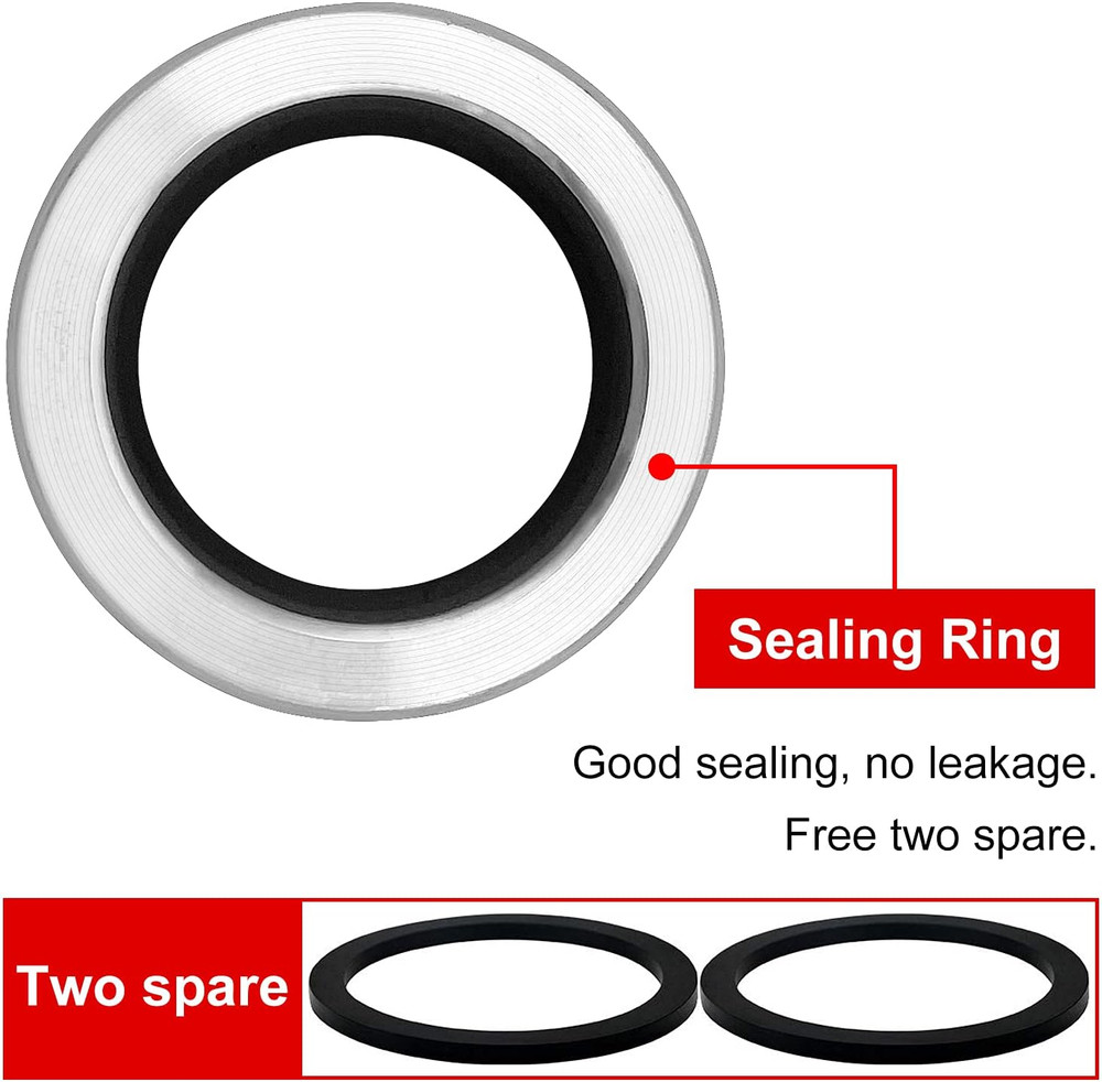2PCS Type E Aluminum Global Type E Cam & Groove Hose Fitting 1.5" Plug X 1.5" Ho
