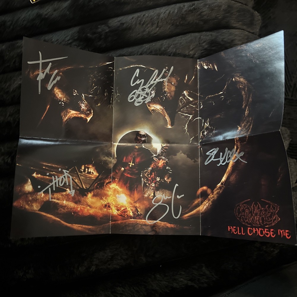 Carnifex Hell Chose Me SIGNED booklet  - All Members! 👺🔥