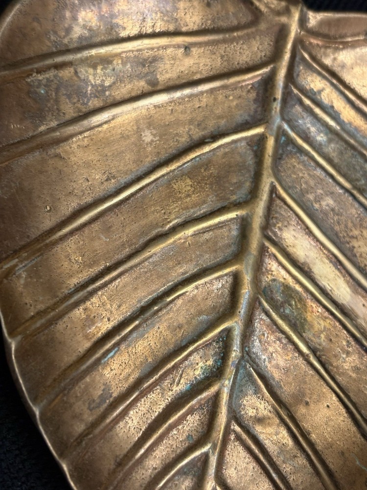 Copper Leaf Trinket Dish. Handy For Your Keys