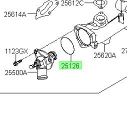 Genuine Kia Thermostat Unit Gasket 25640-3L300