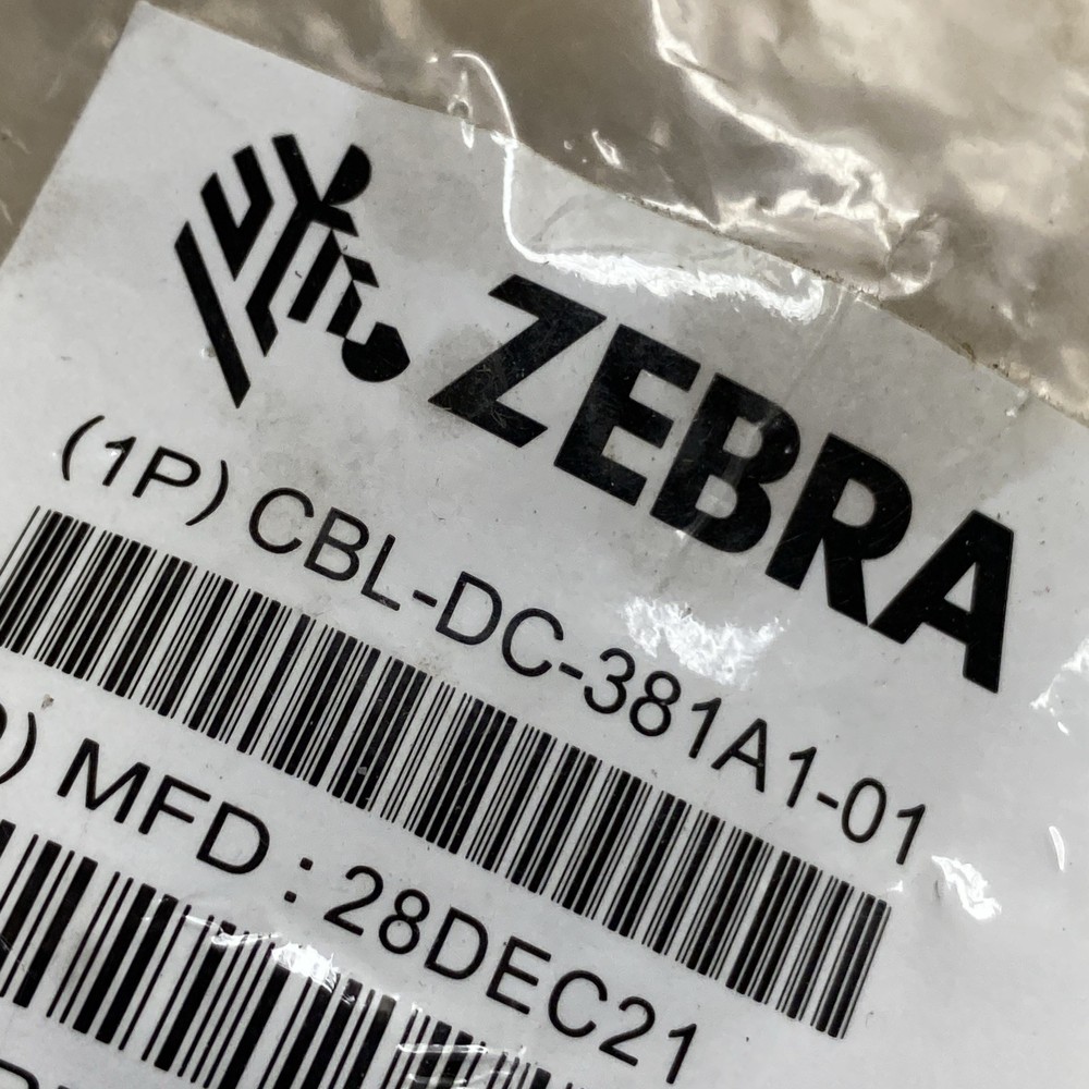 ZEBRA CBLDC381A101 ZEBRA EVM/EMC CABLE DC PWR CRD