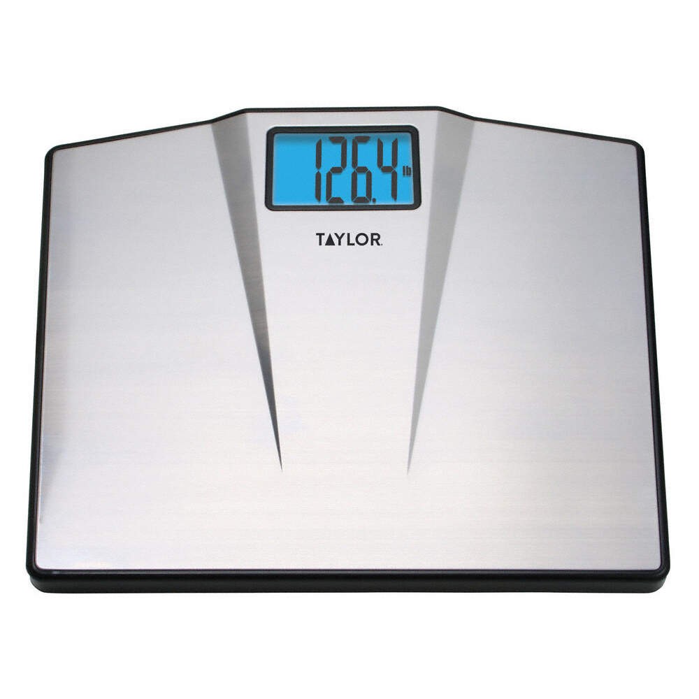 TAYLOR  Personal Bath Scale,SS,550 lb. Capacity 126K55