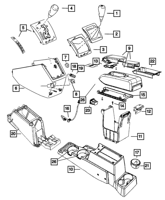 Genuine Mopar Gearshift Boot 5273271aa