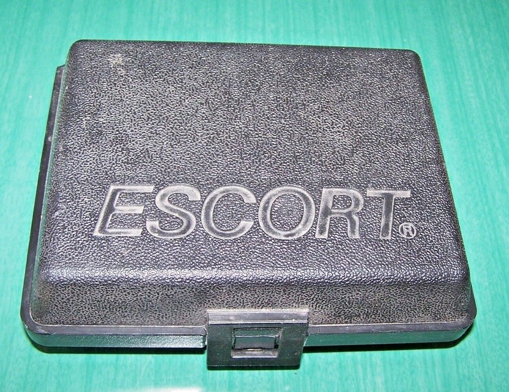 Vintage ESCORT Radar Warning Receiver - CASE ONLY! (+ Lighter Adapter & Clips)