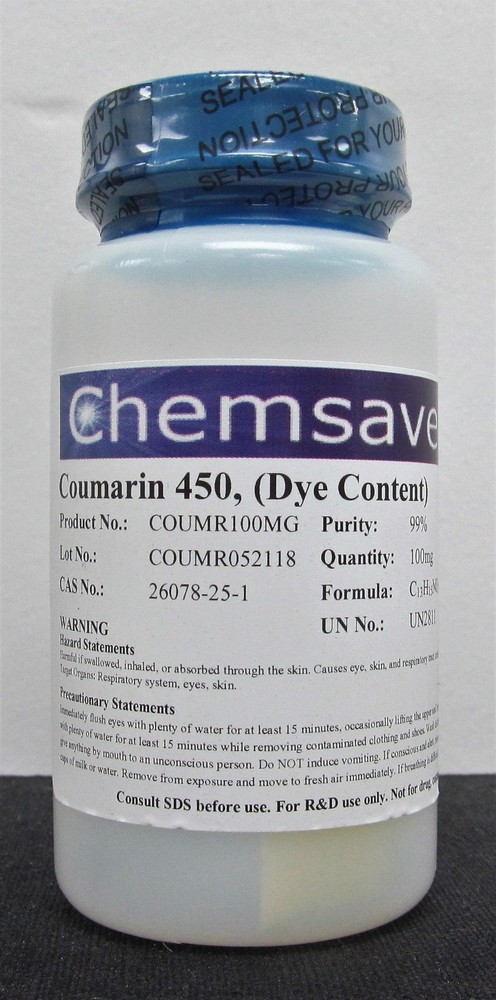Coumarin 450, 99% (Dye Content), 100mg