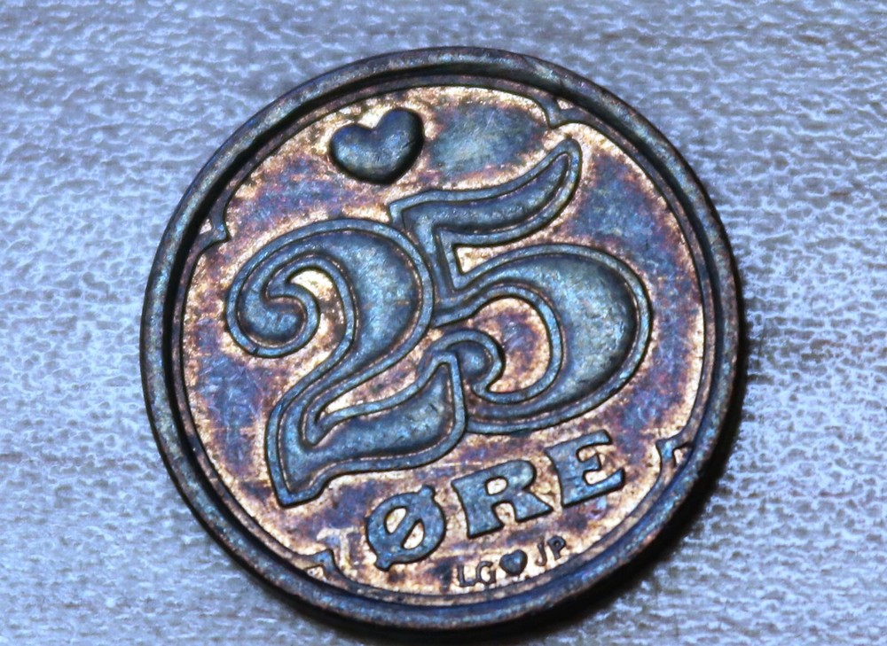 1990 Denmark 25 Ore Margrethe II
