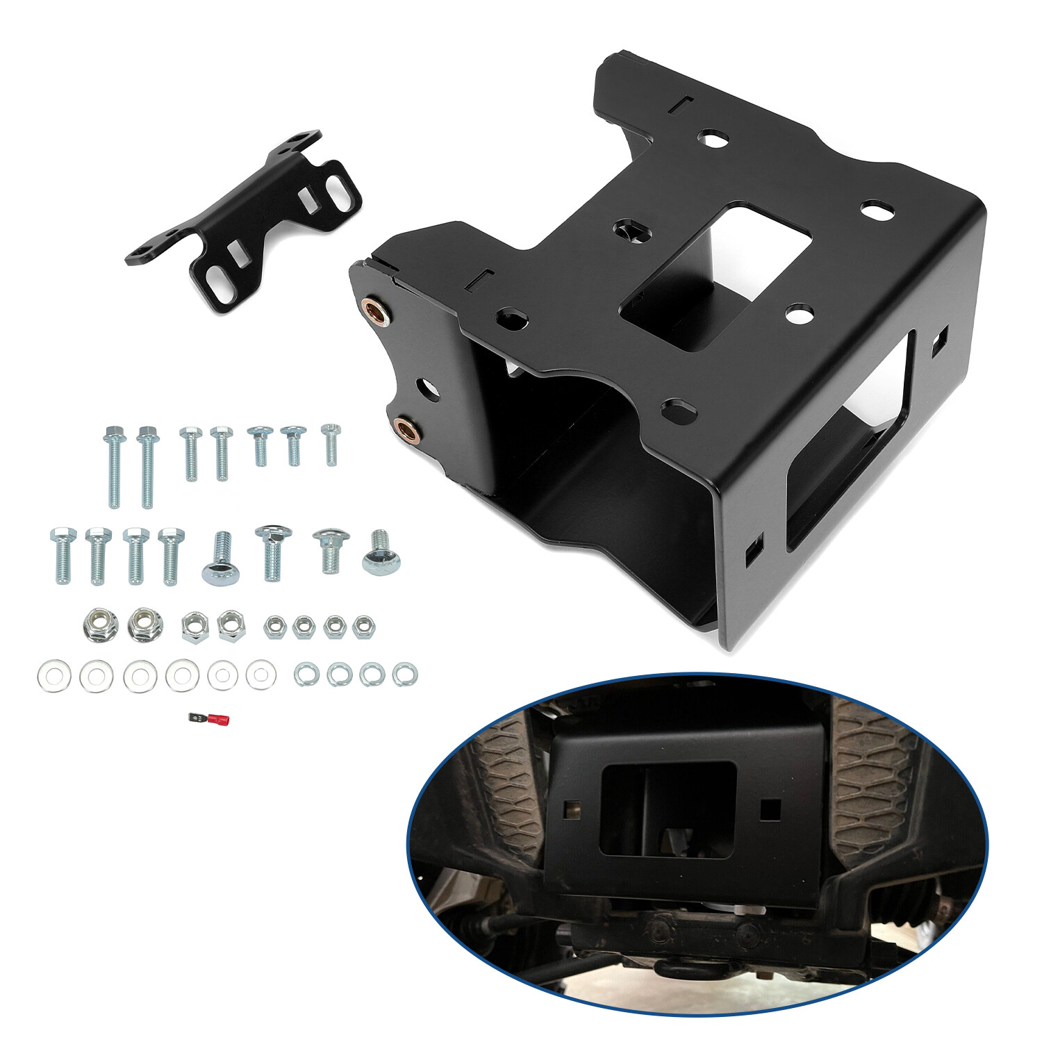 New Winch Mount For Polaris Sportsman 400 450 500 550 570 800 850 1000 2011-2024