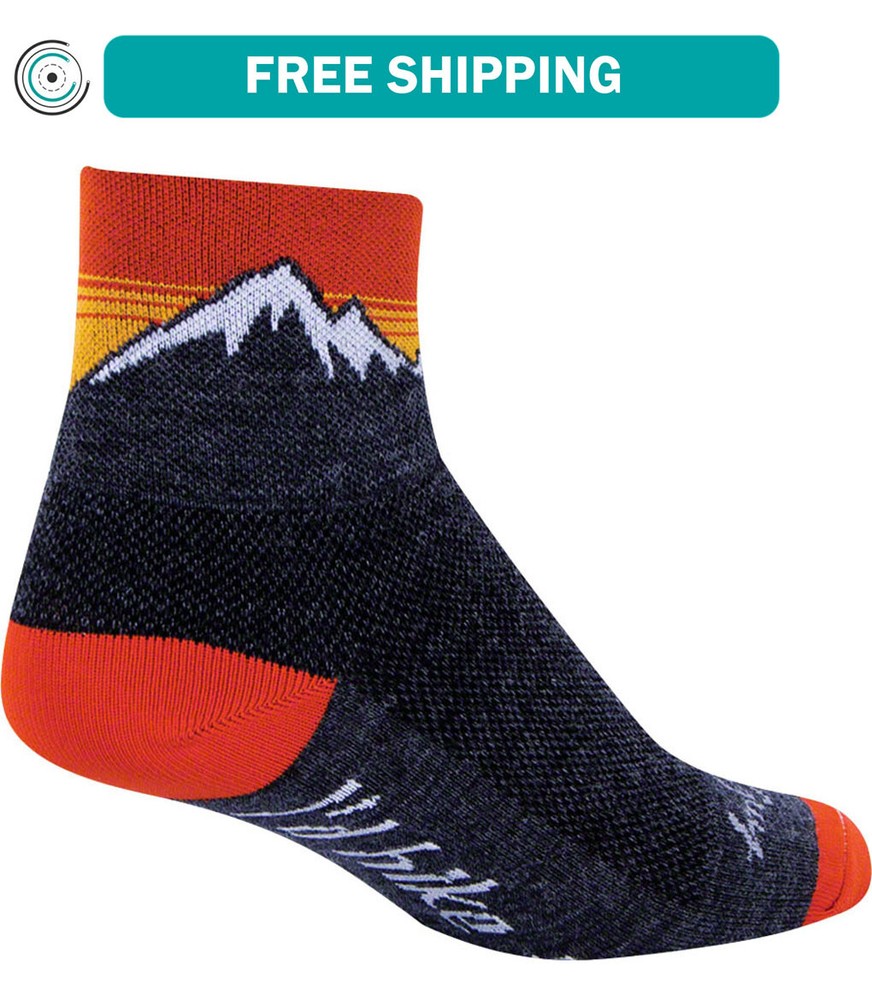 SockGuy Wool Hiker Socks - 3 inch, Black, Small/Medium