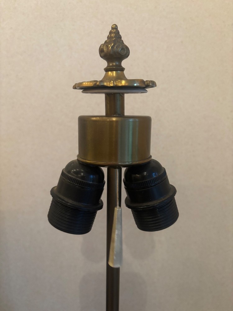 Vintage Brass Table Lamp Light 24” Tall