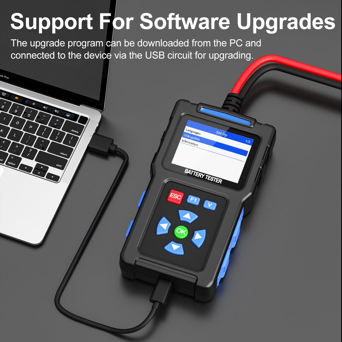 Battery Load Tester 12V 24V Automotive, 20-2000 CCA Car Battery Tester BT300