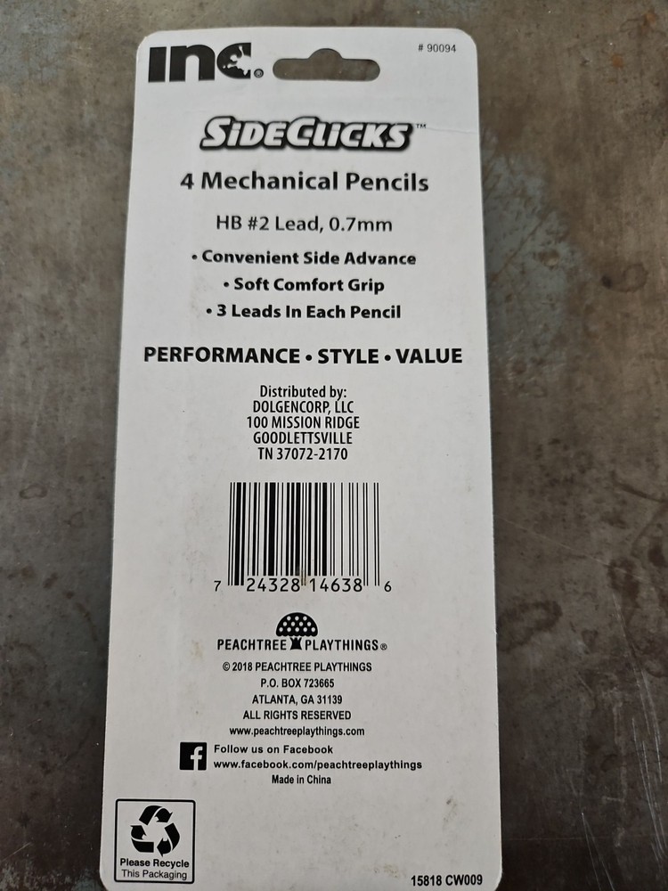 Inc. Sideclicks Mechanical Pencils